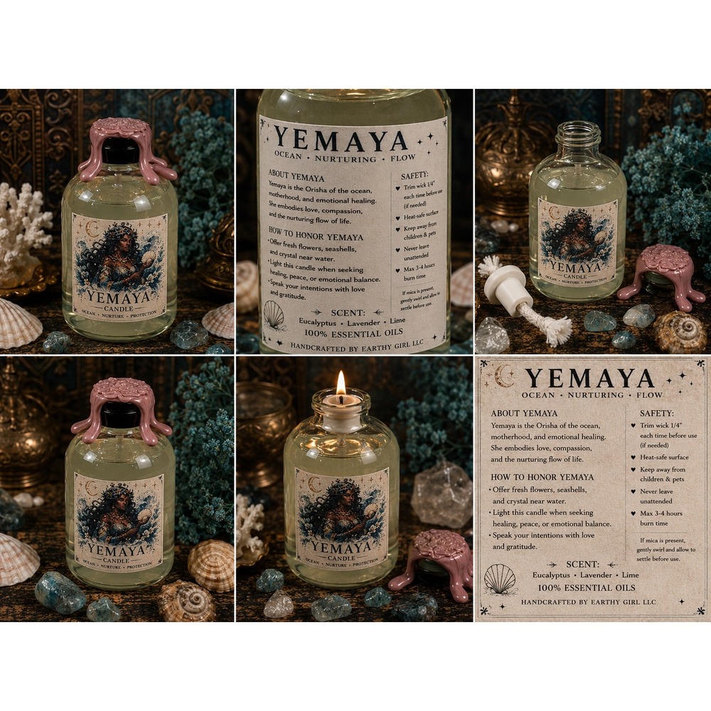 Yemaya Goddess Oil Candle